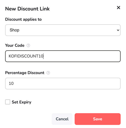 Creating Discount Codes or Coupons – Ko-fi Help