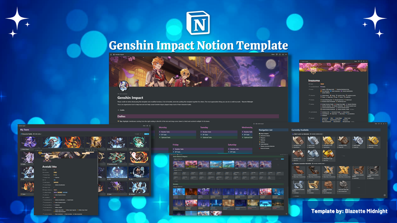 Genshin Impact Notion Template Ko Fi ️ Where Creators Get Support From Fans Through Donations 4633