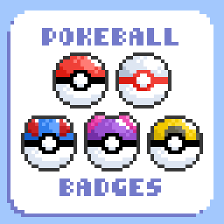 PREMADE Pokéball Twitch Badges - jeyyy's Ko-fi Shop - Ko-fi ️ Where ...