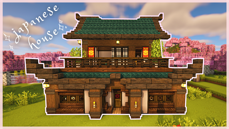 Minecraft Tutorial - How to Build a Japanese House Tutorial 