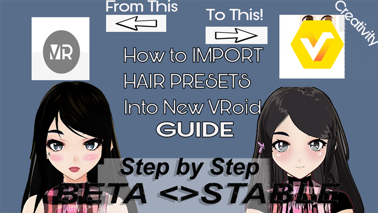 How to Import & Add Hair Presets into the New VRoid Studio Stable - Ko-fi  ❤ Where creators get support from fans through donations, memberships,  shop sales and more! The original 'Buy