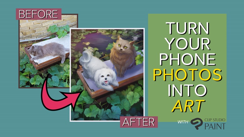 Tutorial: Turn Your Phone Photos Into Art Using Clip Studio Paint - Ko ...