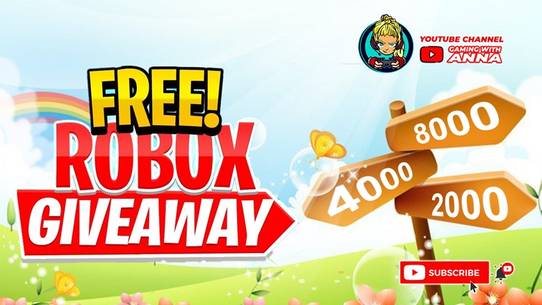Free GIVEAWAY - 1700 Robux Giveaway