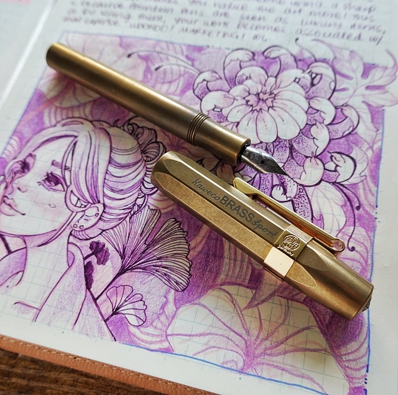 Sketching with the Kaweco Brass Sport - Ko-fi ❤️ Where creators get support  from fans through donations, memberships, shop sales and more! The original  'Buy Me a Coffee' Page.