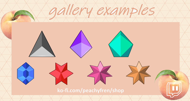 3d Twitch Bit Badges Premade Peachyfren S Ko Fi Shop Ko Fi Where Creators Get Support From Fans Through Donations Memberships Shop Sales And More The Original Buy Me A Coffee Page