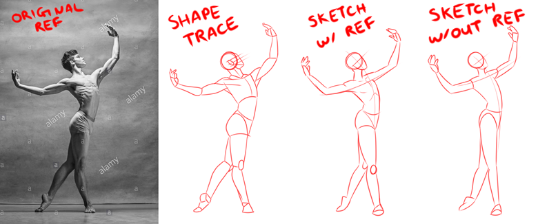 The human body - pose and anatomy practice | Art Enhancers Amino