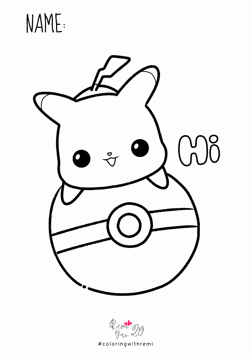 Pikachu Coloring Page Ko Fi ️ Where Creators Get Support From Fans